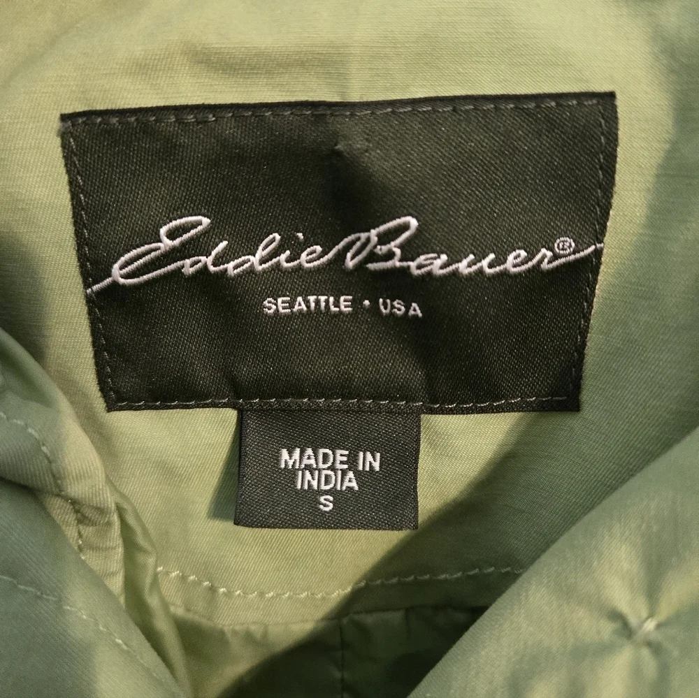 Eddie Bauer Women's Light Green Utility Jacket, EUC. Size Small